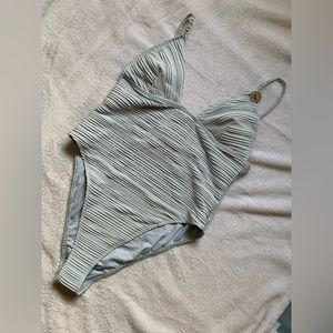 *NEW WITH TAGS* Forever 21 Large baby blue one piece swimsuit!